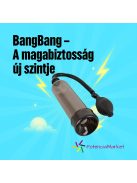 BANGBANG PÉNISZPUMPA - EREKCIÓ PUMPA UNIVERZÁLIS MÉRETŰ MANDZSETTÁVAL FEKETE