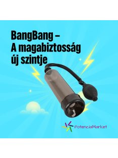 Bangbang péniszpumpa fekete színben,gyors kiszállítással és természetesen diszkrét csomagolásban - Potenciamarket