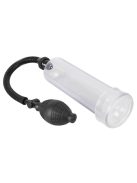 BANGBANG PÉNISZPUMPA - EREKCIÓ PUMPA UNIVERZÁLIS MÉRETŰ MANDZSETTÁVAL ÁTLÁTSZÓ