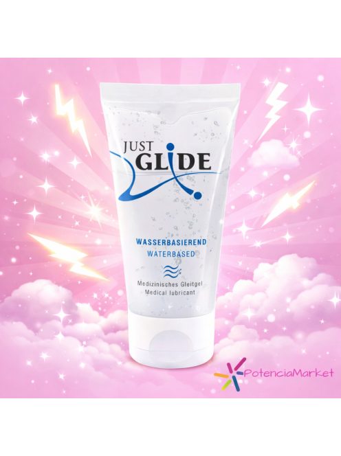 Just Glide sikosító vízbázisú vegán 50 ml azonnali kiszállítás és diszkrét csomagolás - Potenciamarket