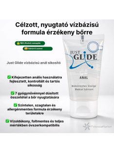Just Glide anál sikosító vízbázisú azonnali átadás futárnak saját készletből, diszkréten csomagolva - Potenciamarket