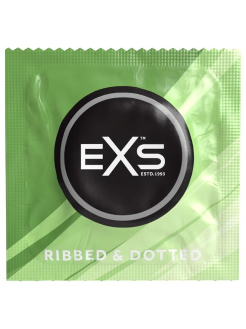 EXS RIBBED & DOTTED VEGÁN ÓVSZER - 3 DARABOS