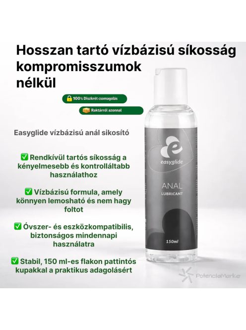 EASYGLIDE ANÁL SIKOSÍTÓ VÍZBÁZISÚ - 150 ML