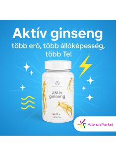 Aktív Ginseng potencianövelő kapszula 30 darabos, gyors és diszkrét kiszállítással - Potenciamarket