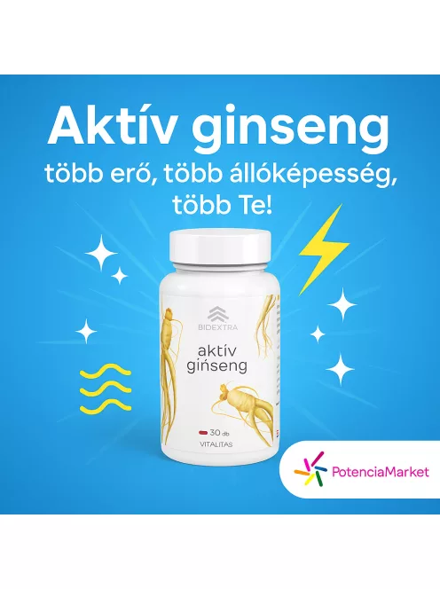 Aktív Ginseng potencianövelő kapszula 30 darabos, gyors és diszkrét kiszállítással - Potenciamarket