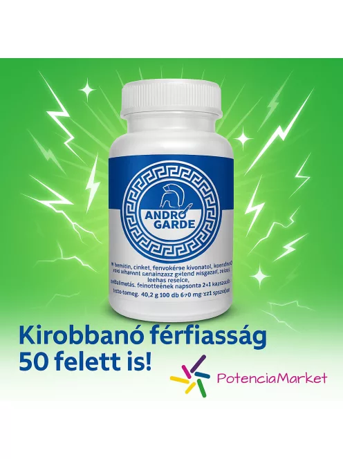Androgarde kúraszerú potencianövelő kapszula 60 darabos, diszkrét és gyors kiszállítással - Potenciamarket