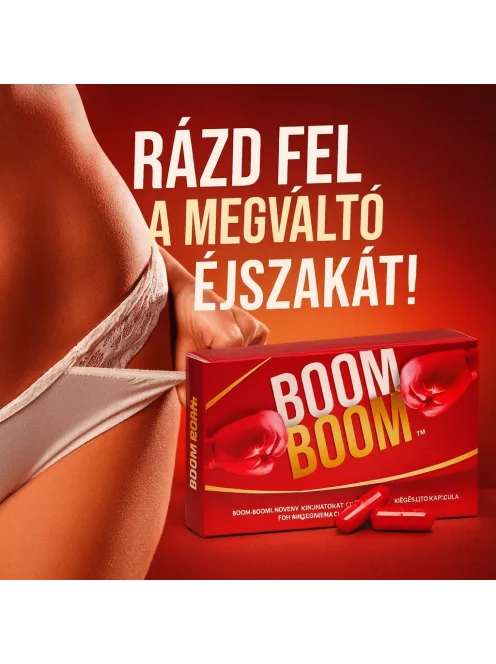 Boom Boom potencianövelő kapszula férfiaknak másnapi kiszállítással diszkréten csomagolva - Potenciamarket  