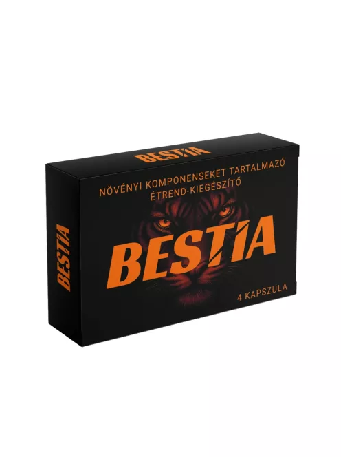 Bestia potencianövelő hatású étrendkiegészítő kapszula férfiaknak, gyors és diszkrét csomagolásban - Potenciamarket