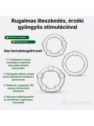 STAY HARD GYÖNGYÖS PÉNISZGYŰRŰ SZETT - 3 DARABOS