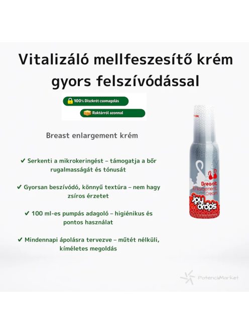 BREAST ENLARGEMENT MELLFESZESÍTŐ KRÉM - 100 ML