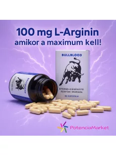 BullBlood potencianövelő kapszula 60 darabos másnapi szállítással és diszkrét csomagolással - Potenciamarket