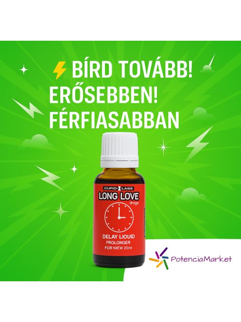 LONG LOVE EJAKULÁCIÓ KÉSLELTETŐ CSEPPEK - 20 ML