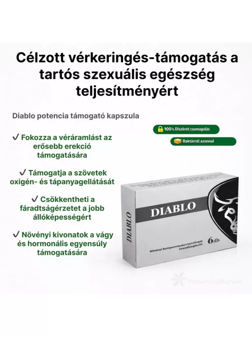 Diablo Erős potencianövelő kapszula saját készletből szállítunk másnapra diszkréten csomagolva - Potenciamarket