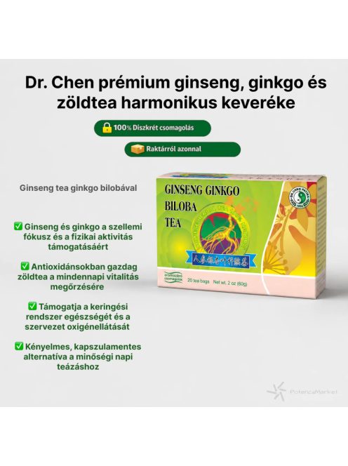 DR.CHEN GINSENG GINKGO BILOBA TEA - 20 FILTER