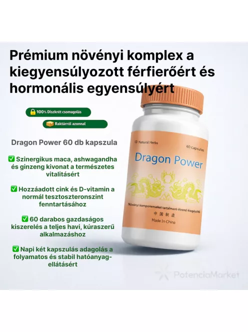 Dragon Power potencianövelő kapszula 60 darabos azonnali kiszállítás saját készletről diszkrét csomagban - Potenciamarket