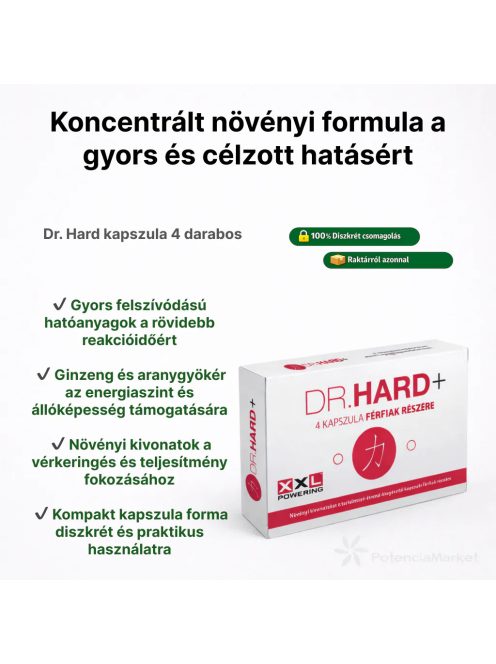 DR. HARTE POTENZIALVERBESSERUNGSKAPSELN NEUE FORMEL – 4 STÜCK