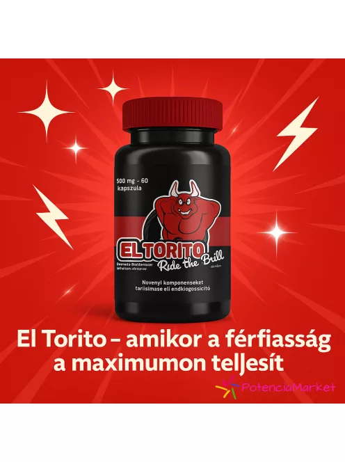 El Torito kúraszerű potencianövelő kapszula 60 darabos diszkrét és gyors házhozszállítással - Potenciamarket