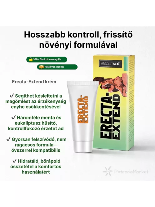 Erecta Extend magömlés késleltető krém 40 ml - gyors kiszállítás - diszkrét csomagolás - Potenciamarket