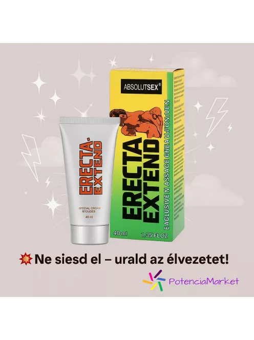 Erecta Extend magömlés késleltető krém 40 ml - gyors kiszállítás - diszkrét csomagolás - Potenciamarket
