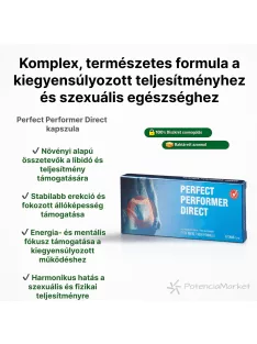 Perfect Performer Direct potencianövelő kapszula férfiaknak – erősebb teljesítmény, hosszantartó éjszakák – Potenciamarket