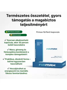 Firmax potencianövelő kapszula gyors szállítással saját raktárkészletből, azonnal elérhető előzetes rendelés nélkül - Potenciamarket