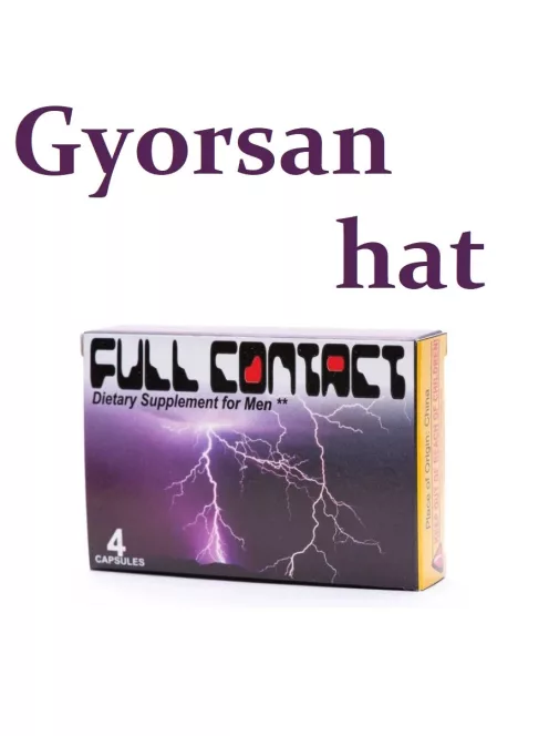 Full Contact potencianövelő kapszula diszkréten csomagolva küldjük másnapra - Potenciamarket