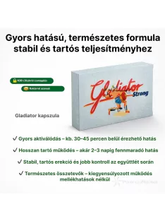 Gladiator Strong potencianövelő kapszula azonnali kiszállítással diszkrét csomagolásban saját raktárkészletből - Potenciamarket