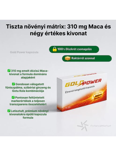 GOLD POWER POTENZKAPSELN – 6 STÜCK