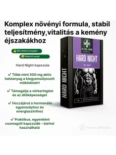 Hard Night erős potencianövelő kapszula férfiaknak azonnali kiszállítással saját készletből diszkréten csomagolva - Potenciamarket