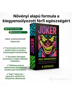 Joker potencianövelő hatású étrendkiegészítő kapszula férfiaknak, gyors és diszkrét csomagolásban - Potenciamarket