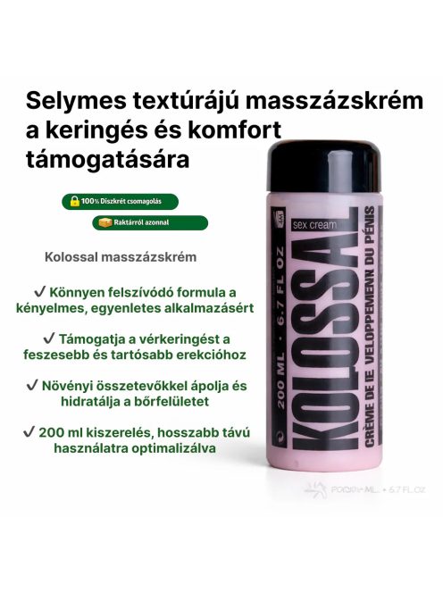 KOLOSSAL SEX CREAM PENIS ENLARGEMENT CREAM - 200 ML
