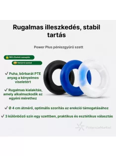 Power Plus ejakuláció késleltető péniszgyűrű szett rendkívűl gyors szállítással és diszkrét csomagolással - Potenciamarket