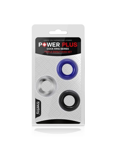 POWER PLUS PÉNISZGYŰRŰ SZETT - 3 DARABOS