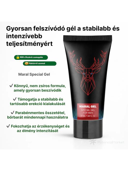 MARAL PENISVERGRÖSSERUNGS- UND VITALISIERUNGSGEL - 50 ML