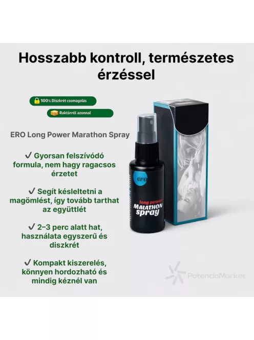 Marathon Spray Men Long Power  ejakuláció késleltető spray 50 ml - gyors kiszállítással és diszkrét csomagolásban - Potenciamarket