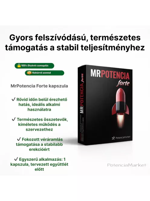 MrPotencia Forte Potencianövelő kapszula a forró éjszakákért gyorsan és diszkréten szállítva - Potenciamarket