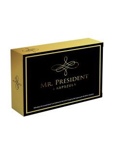 Mr. President potencianövelő kapszula 4 darabos kiszerelésben – exkluzív étrend-kiegészítő férfiaknak, PotenciaMarket