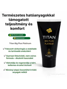 MySexpharma Titan Big Plus Platinum pénisznövelő gél 50 ml gyors házhozszállítással és diszkrét csomagolásban - Potenciamarket
