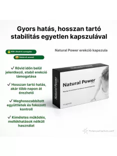 Natural Power Classic potencianövelő kapszula megszűnteti a merevedési problémát már másnap a gyors kiszállításunknak köszönhetően - Potenciamarket