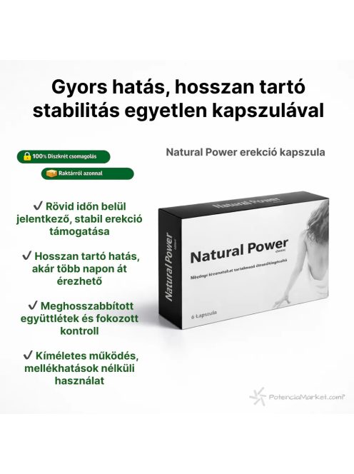 NATÜRLICHE KRAFT FÜR MÄNNER POTENZSTEIGERENDE KAPSELN FÜR MÄNNER – 6 STÜCK