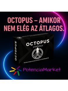 Octopus potencianövelő kapszula férfiaknak – erősebb teljesítmény és hosszantartó éjszakák már másnap mikor megkaptad a rendelésed tőlünk– Potenciamarket
