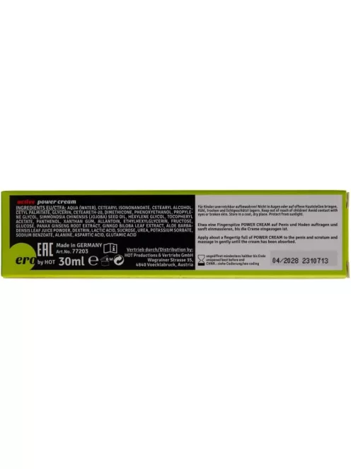 Activ Power Cream potencianövelő krém azonnali kiszállítással saját raktárkészletünkből, diszkrét csomagban - Potenciamarket
