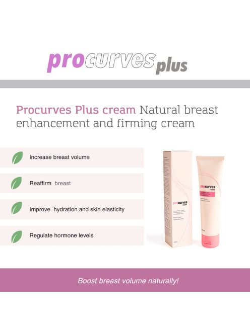 Procurves mellfeszesítő krém 100 ml saját raktárból történő azonnali kiszállítással, diszkréten csomagolva - Potenciamarket