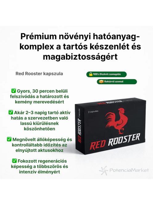 RED ROOSTER POTENZIALVERBESSERUNGSKAPSELN – 2 STÜCK