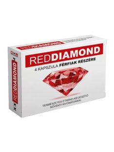 RedDiamond potencianövelő kapszula férfiaknak, 4 darabos kiszerelésben – természetes étrend-kiegészítő növényi kivonatokkal Potenciamarket