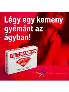 RedDiamond potencianövelő kapszula férfiaknak, 4 darabos kiszerelésben – természetes étrend-kiegészítő növényi kivonatokkal Potenciamarket
