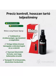 Hot Rhino Long Power ejakuláció késleltető spray villámgyors kiszállítással és diszkrét csomagolással - Potenciamarket