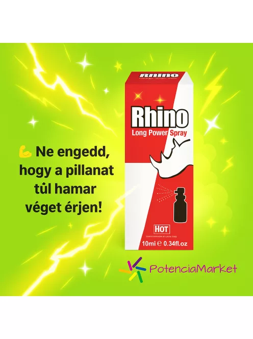 Hot Rhino Long Power ejakuláció késleltető spray villámgyors kiszállítással és diszkrét csomagolással - Potenciamarket
