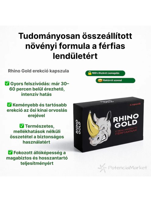 RHINO GOLD POTENZSTEIGERUNGSKAPSELN - 6 STK
