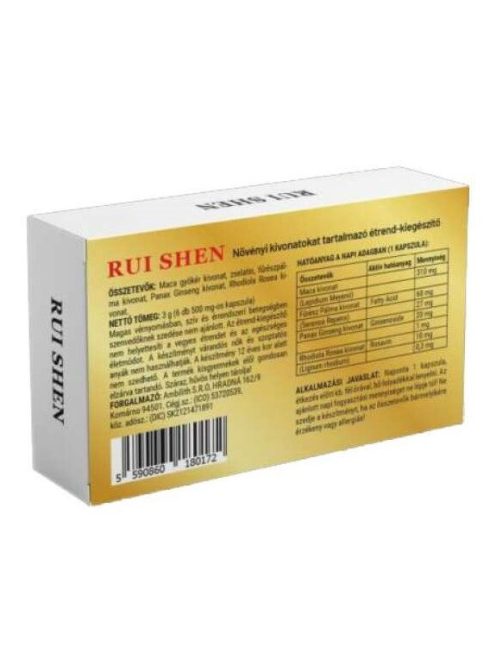 RUI SHEN CAPSULE FOARTE EFICIENTE DE ÎMBUNĂTIRE A POTENȚIALULUI ȘI DE ÎNTÂRZIERE SEMINAL - 6 BUC.
